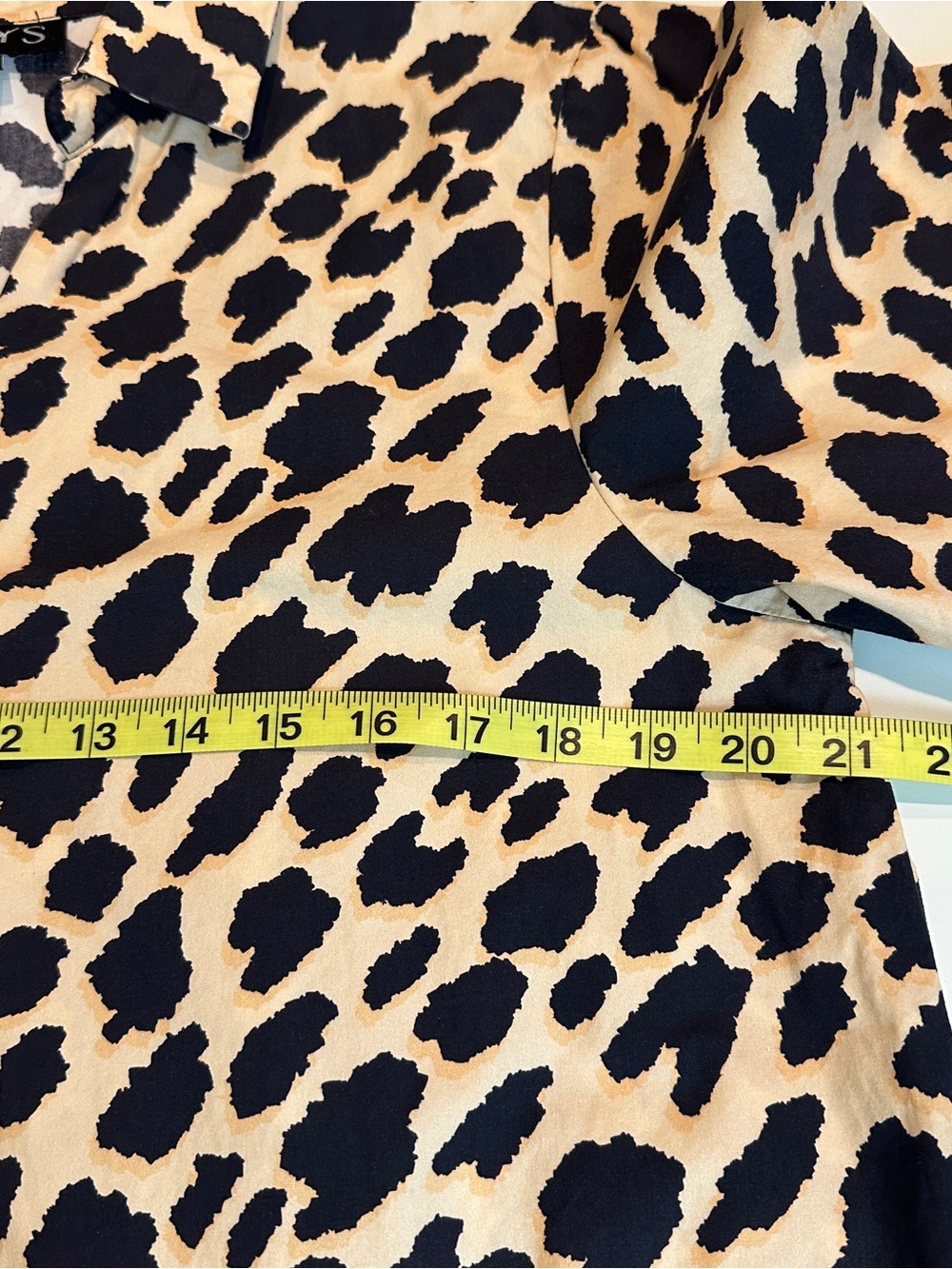 SSYS Poplin Leopard Mini Dress Sz L - Picture 4 of 7